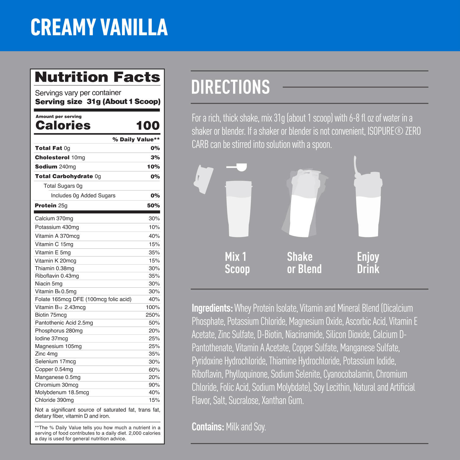 ISOPURE® ZERO/LOW CARB Powder