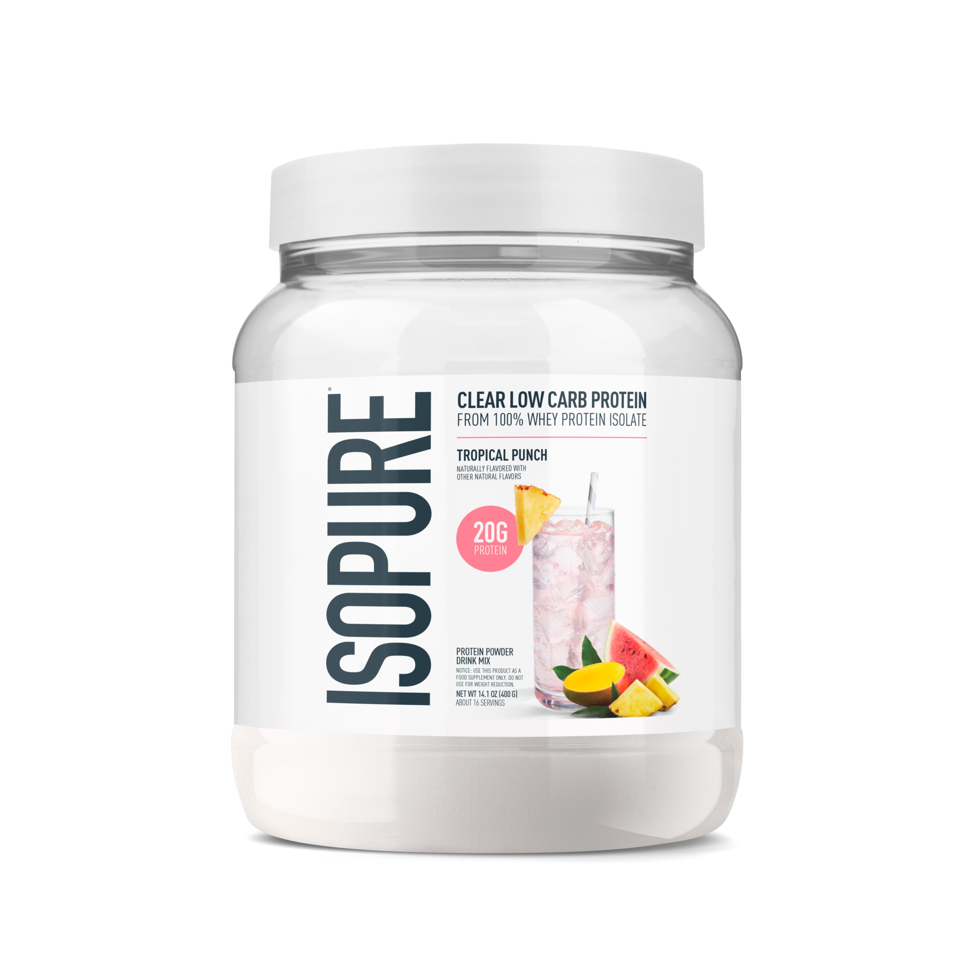 Isopure Zero Carb 32G Protein Ready-to-Drink, Whey Protein Isolate, Blue Raspberry, 16 fl oz (12 bottles)